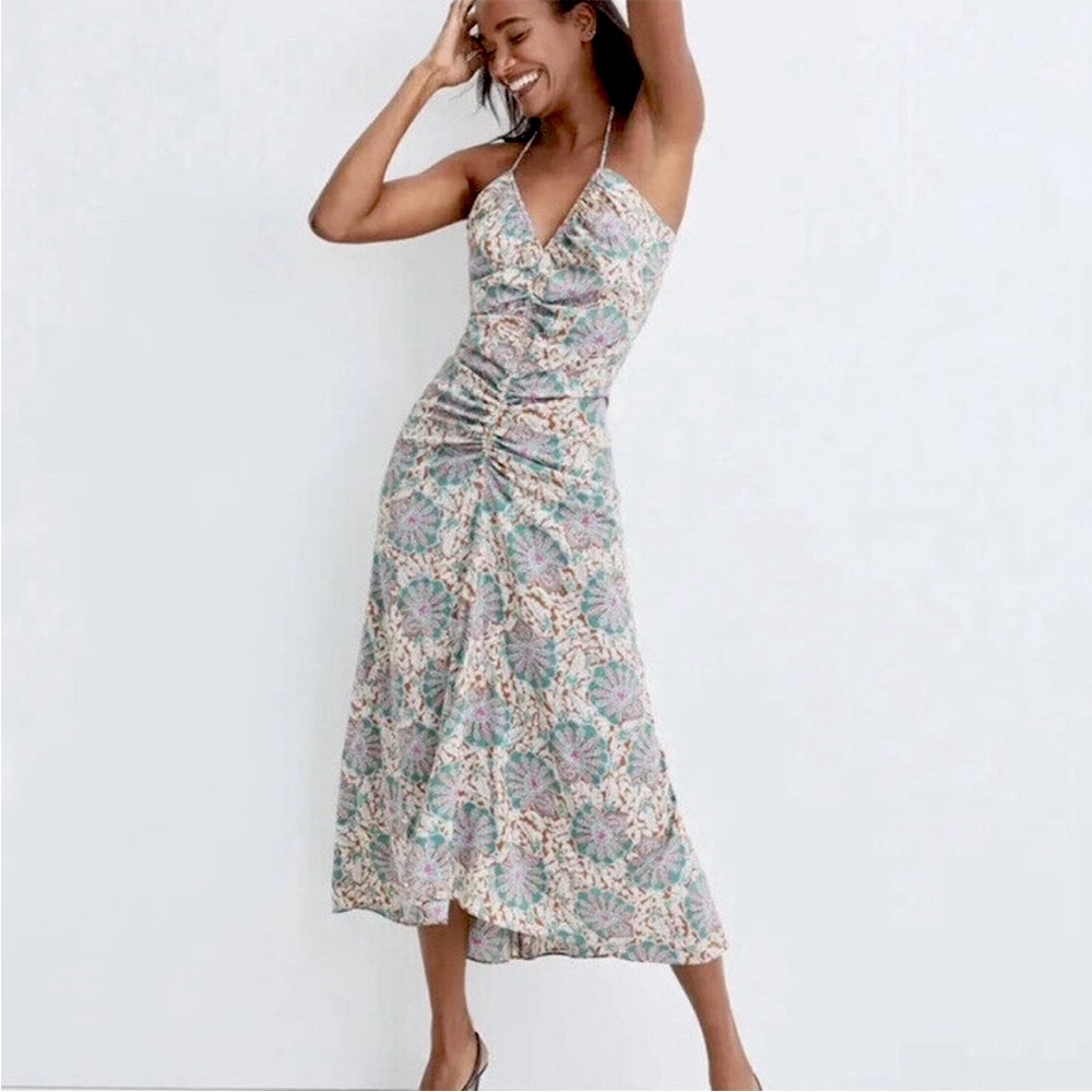 Veronica Beard Aldana Silk Midi Dress